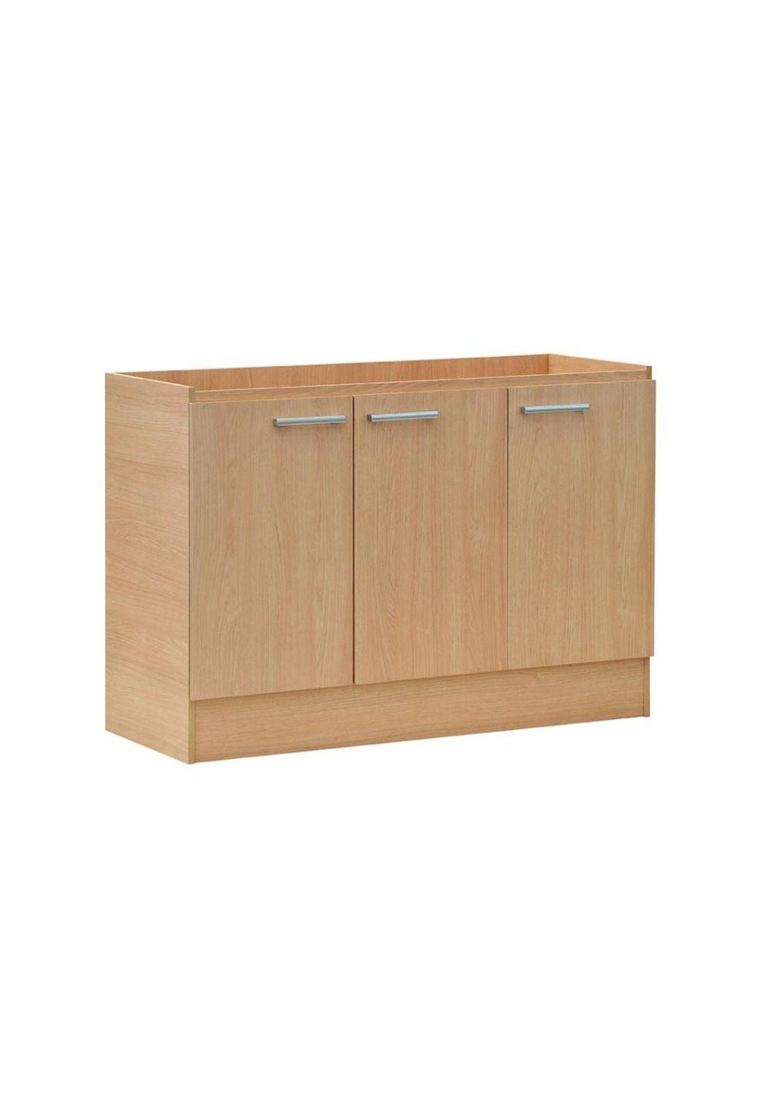 Mueble Base Lavaplatos 3 Puertas 1,2 Mt Base127M Beige Mobikit-2