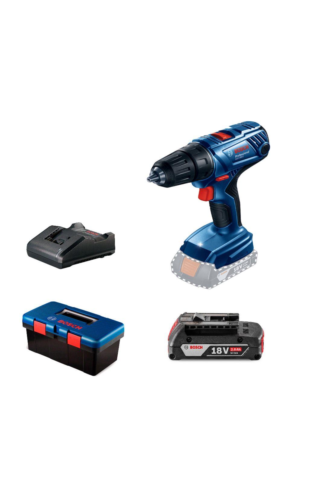 Taladro Atornillador Inalámbrico 18V  GSR 180-LI + Bateria + Cargador + Caja Herramientas Bosch-0