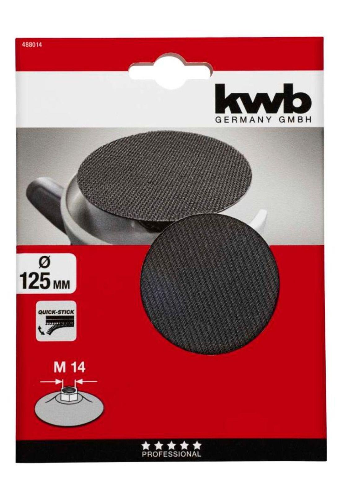 Plato de lijado para esmeril angular Ø125mm con velcro / negro-2