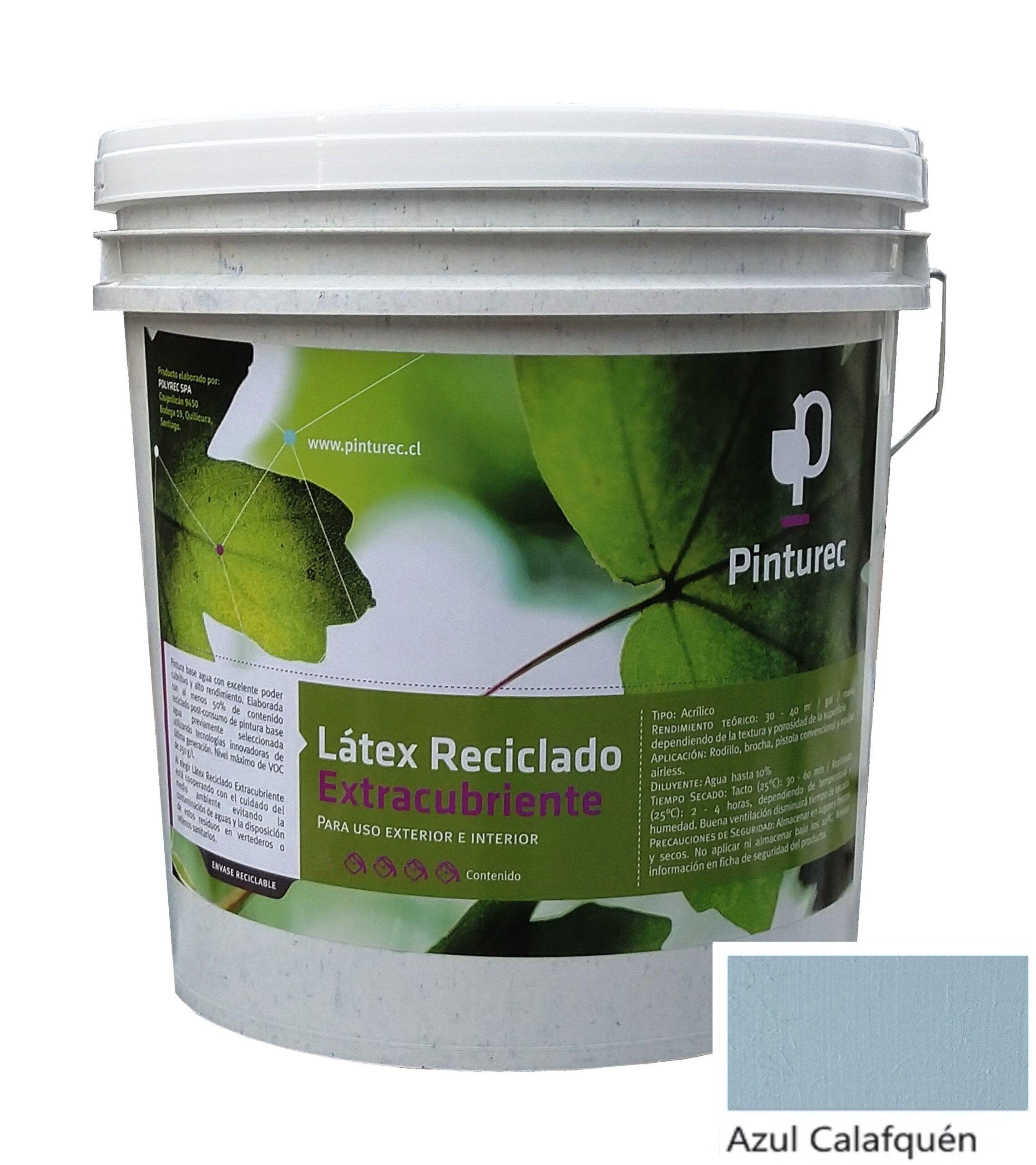 LÁTEX RECICLADO PINTUREC EXTRACUBRIENTE AZUL CALAFQUÉN 4G-0