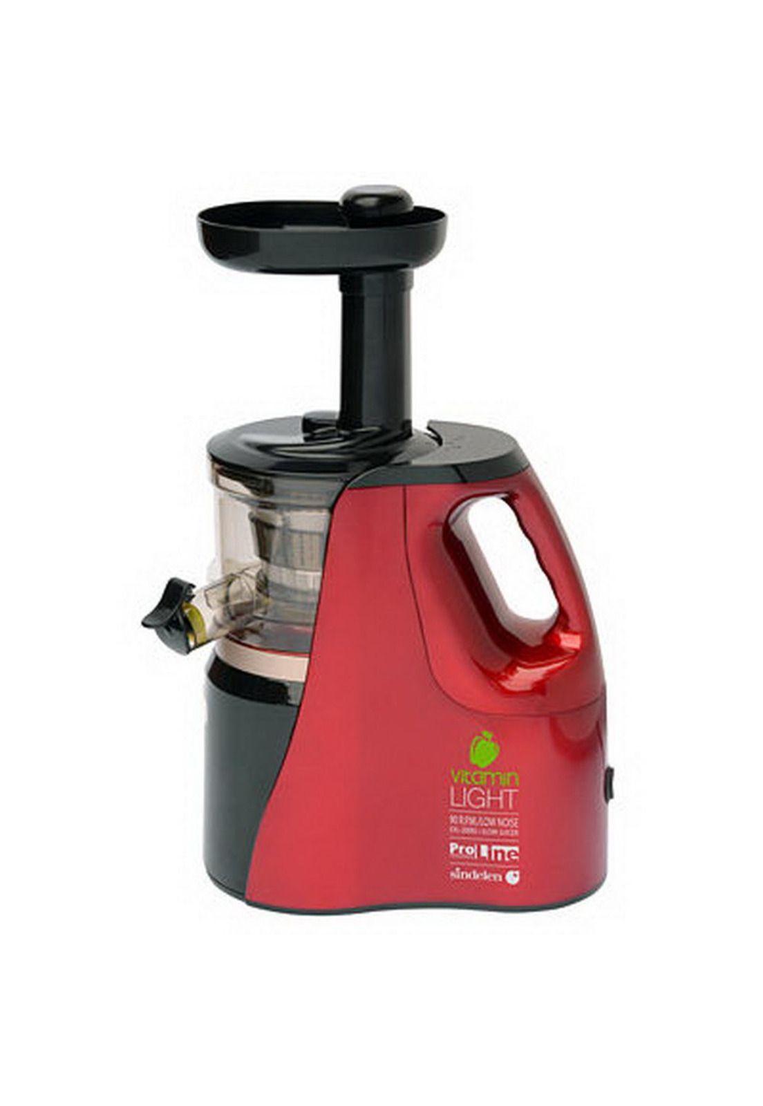 EXTRACTOR DE JUGO LENTO 200W EXL-200 ROJO-0