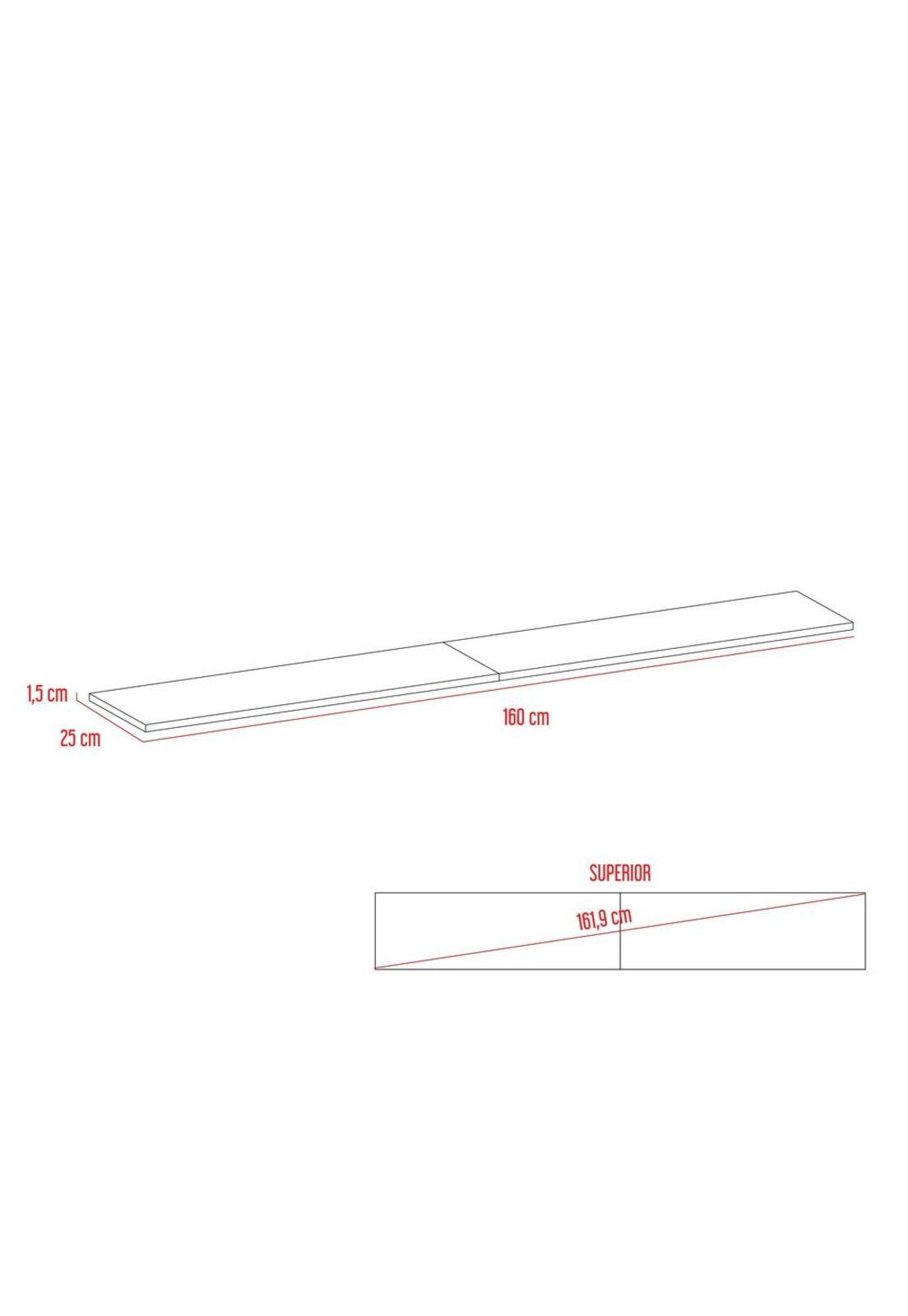 REPISA FRAKTAL WALL Z-160 - HABANO / MIEL-2