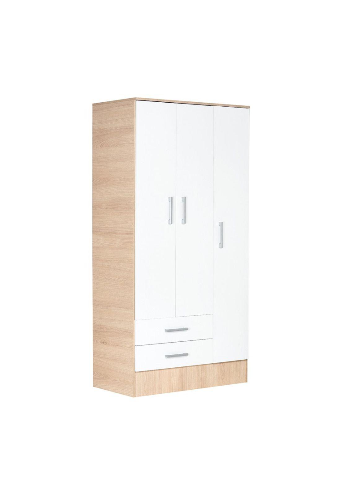 Mueble Ropero Oslo 3 Puertas + 2 Cajones R915Bjm Jerez/Blanco Mobikit-0