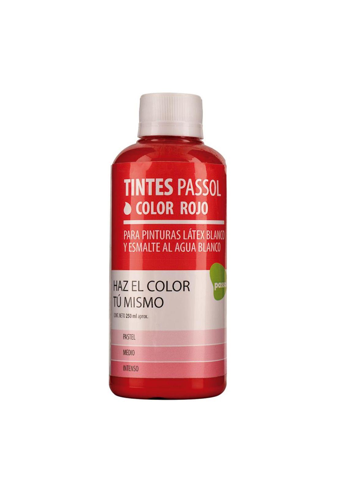 TINTE PASSOL ROJO BOTELLA 250 CC-0