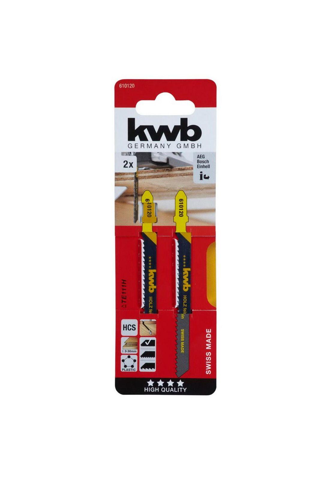 2 Hojas de calar para madera toma T / amarillo y negro-1