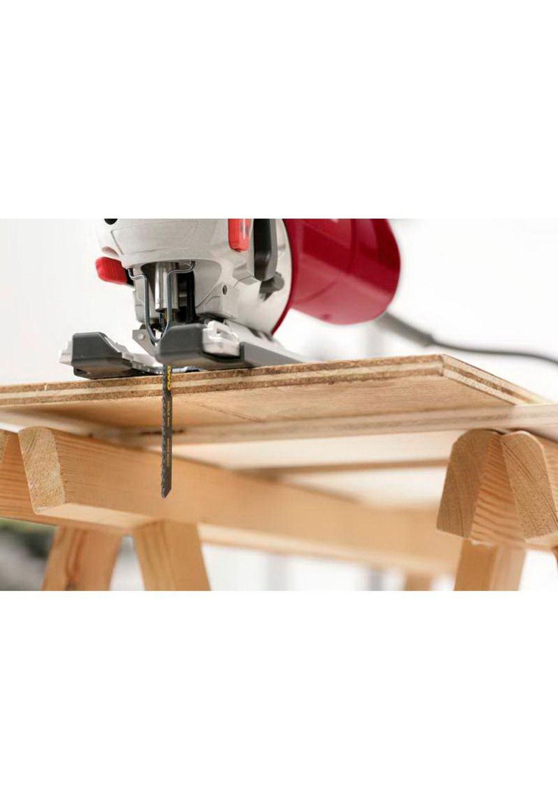 2 Hojas de calar para madera toma T / amarillo y negro-2