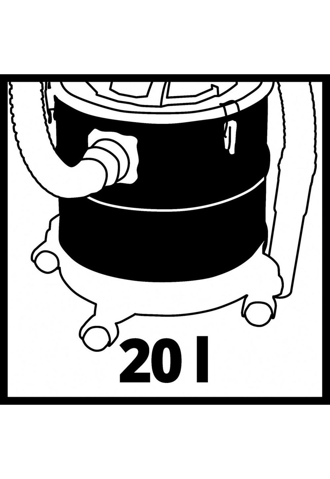 Aspiradora de cenizas 20 L, 1250 W-2
