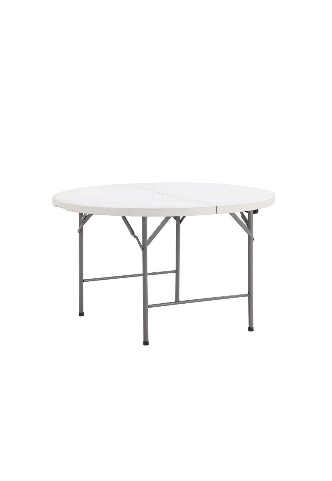 Mesa Plegable Redonda 122cm Blanca - NW-M122 - NORTHWEST-1
