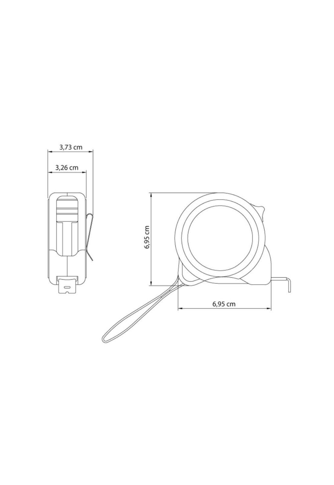 Cinta Metrica Freno Simple 5 Mts Tramontina-2