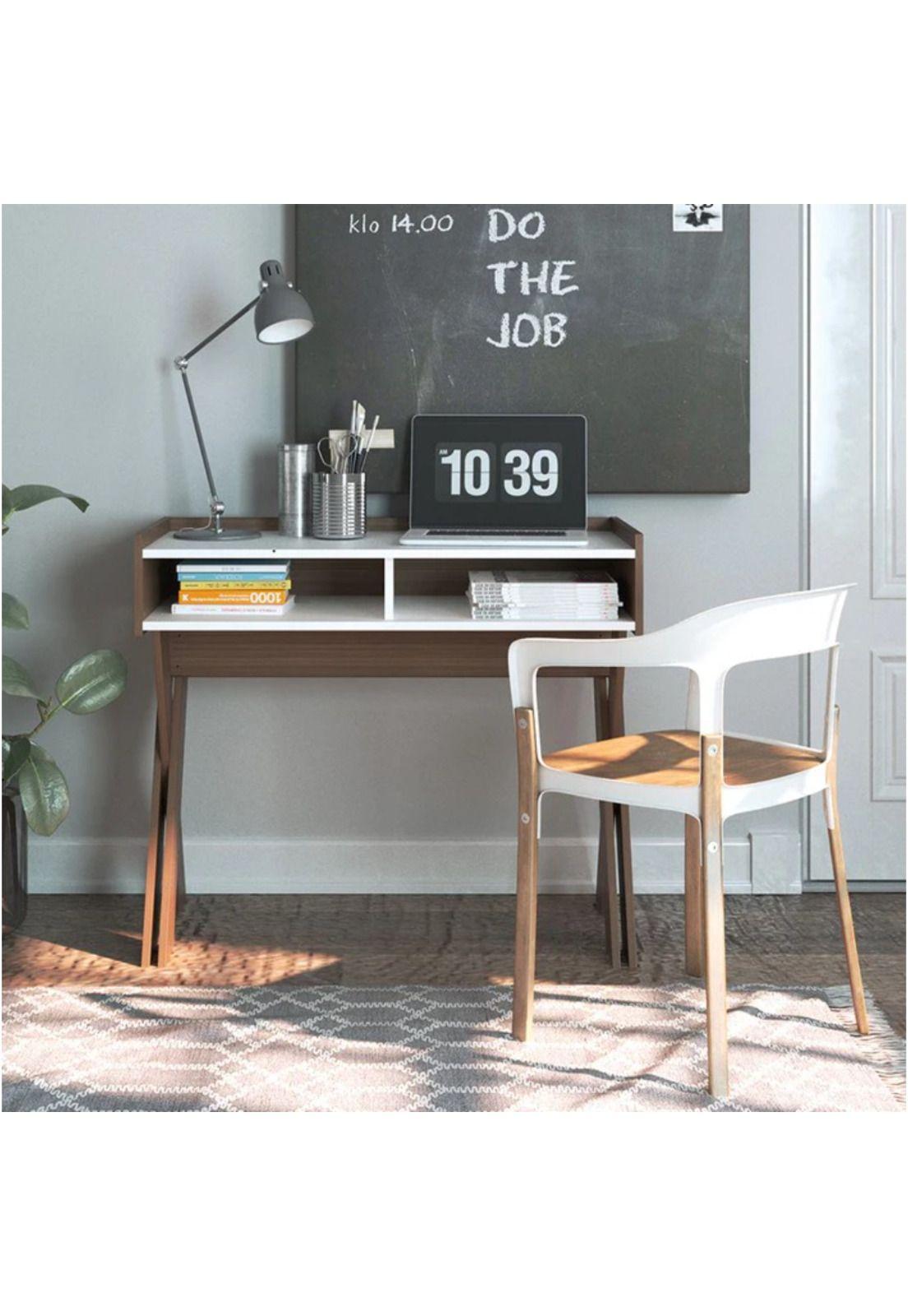 Escritorio Yagán Chocolate / Blanco Silcosil-1