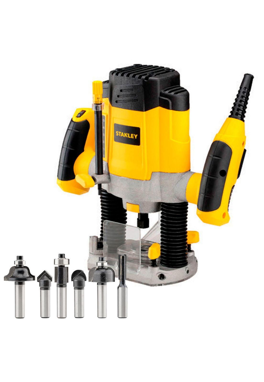 Fresadora 1200w +Tronzadora 355mm 2200w Stanley SRR1200-SSC22-1