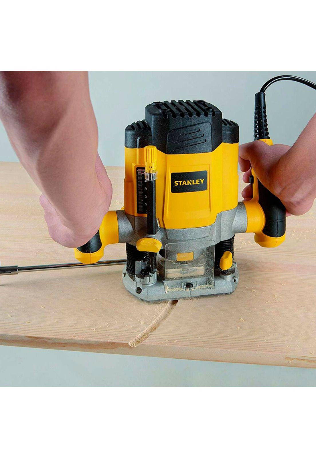 Fresadora 1200w +Tronzadora 355mm 2200w Stanley SRR1200-SSC22-2