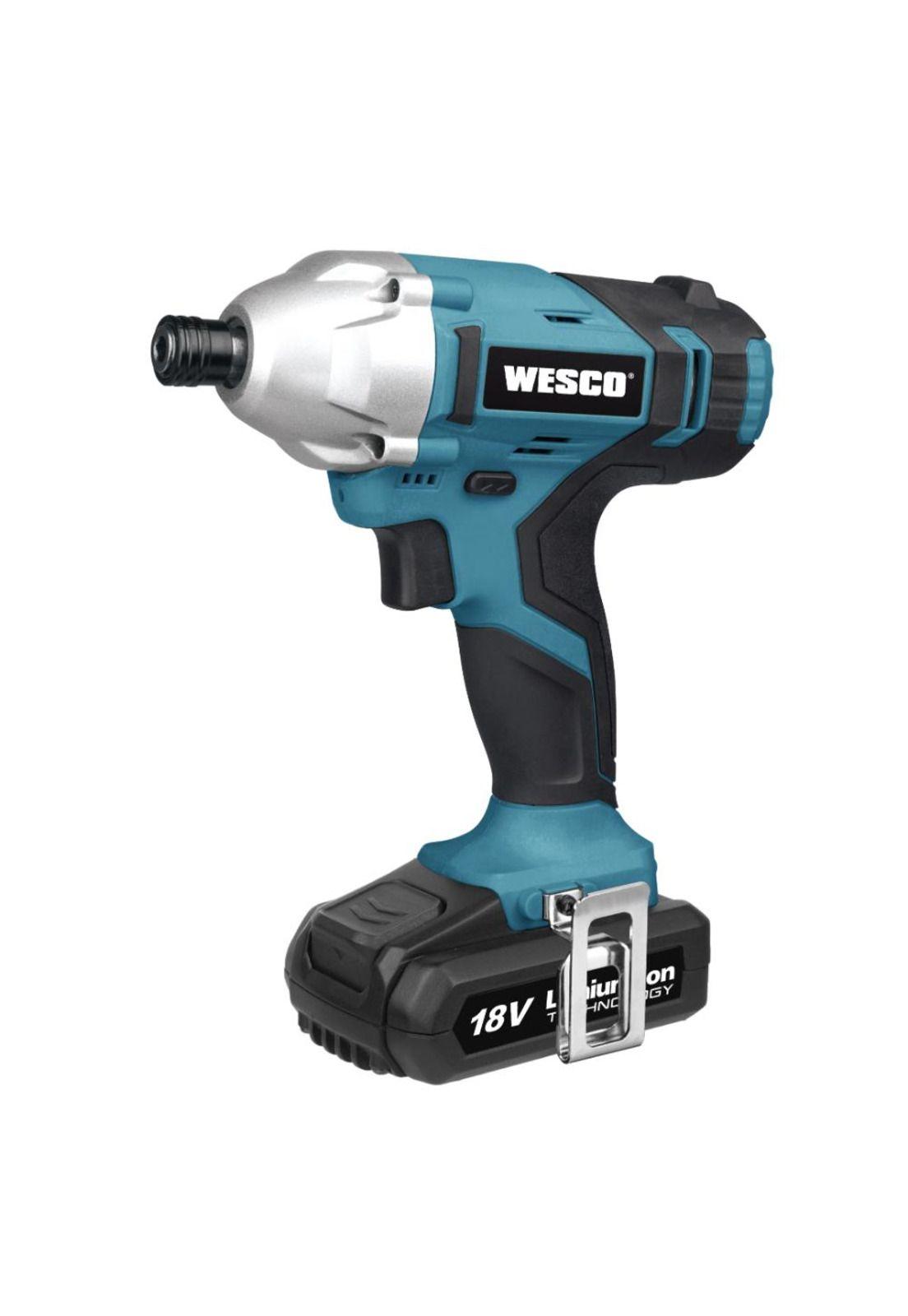 Atornillador de Impacto Inalambrica 1/4"-140Nm+2X1.3Ah Mod.Ws2939K2 Wesco-1