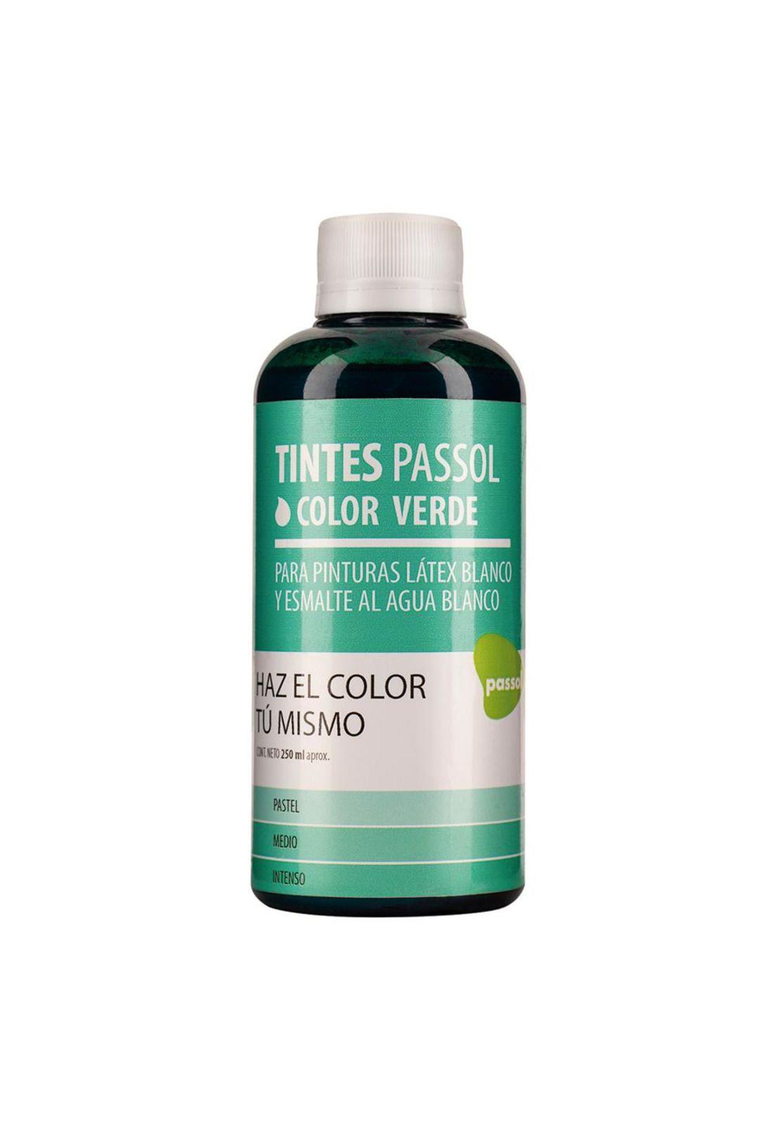 TINTE PASSOL VERDE BOTELLA 250 CC-0