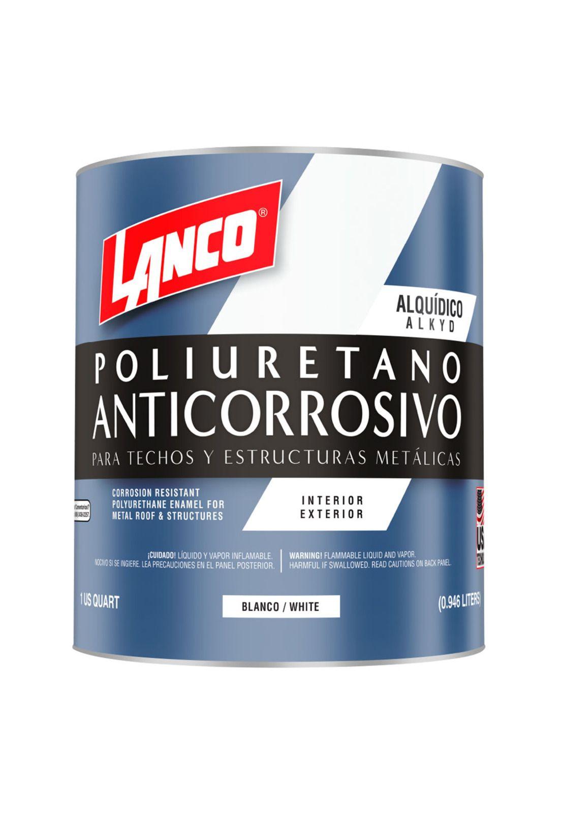ANTICORROSIVO DE POLIURETANO PARA TECHOS Y ESTRUCTURAS BLANCO 1/4GL-0