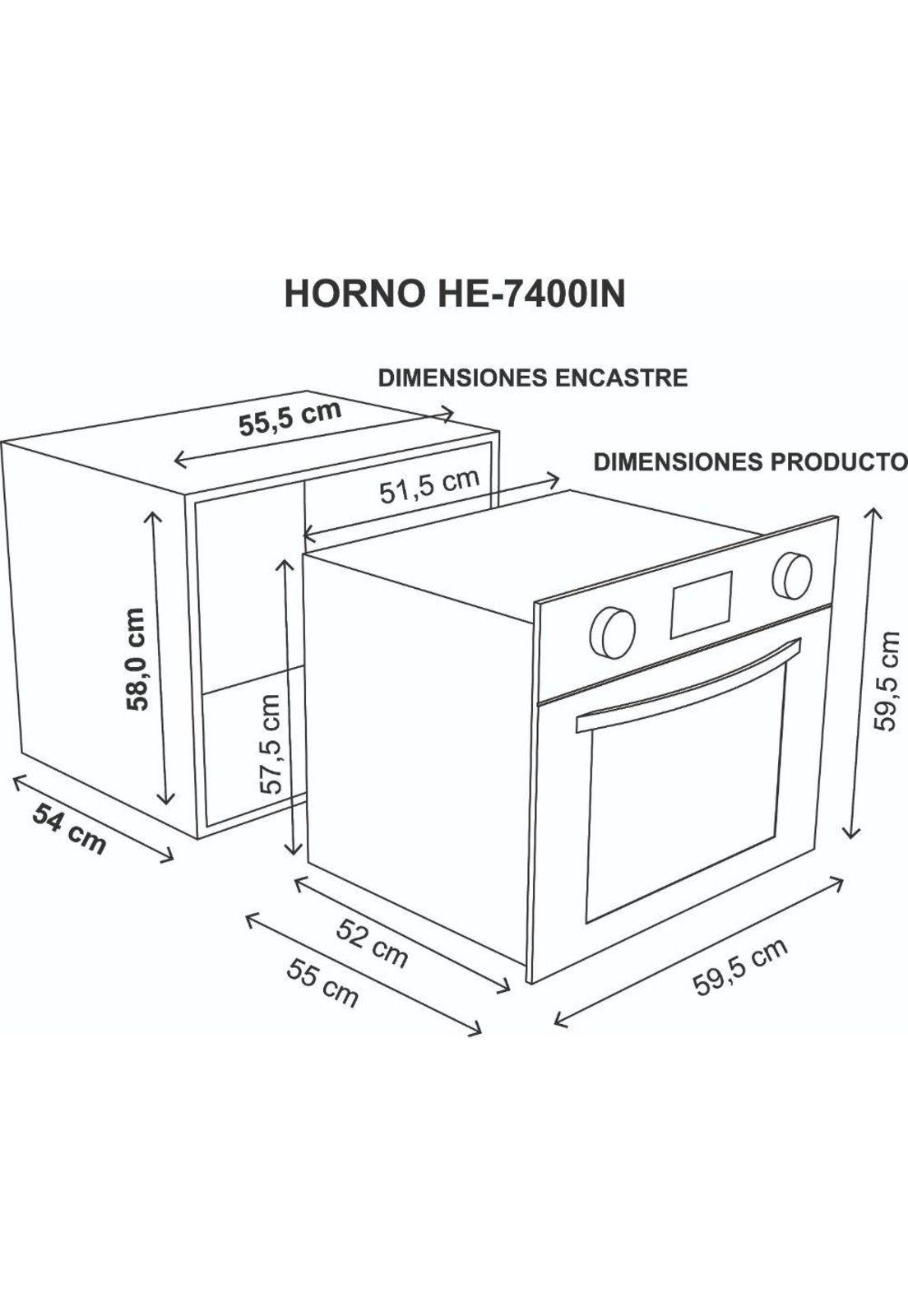 HORNO EMPOTRABLE ELEGANZZA HE-7400IN SINDELEN-3