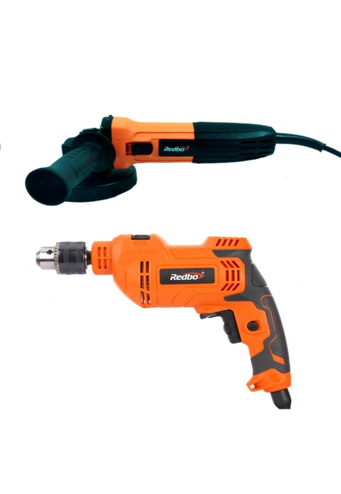 Esmeril Angular Eléctrico  AG 710-115 Redbo + Taladro ED710-13I Redbo-0