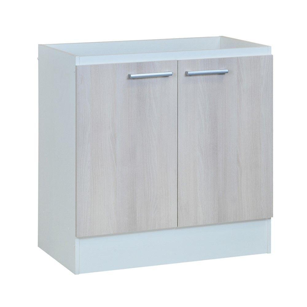 Mueble Cocina Base 2 Puertas Con Repisa 80 Cm Base101M Acacia Mobikit-1