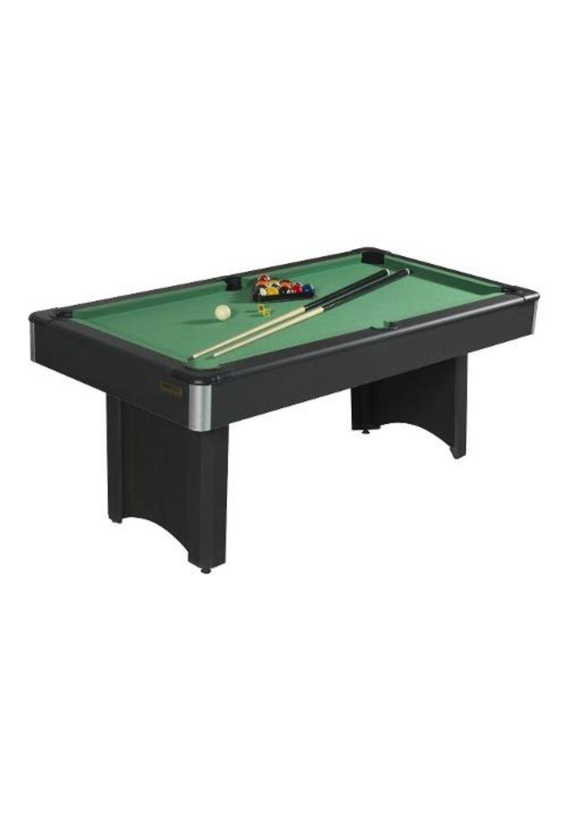 Mesa Pool Madera 182 X 91 X 78 Cm Negro.-0