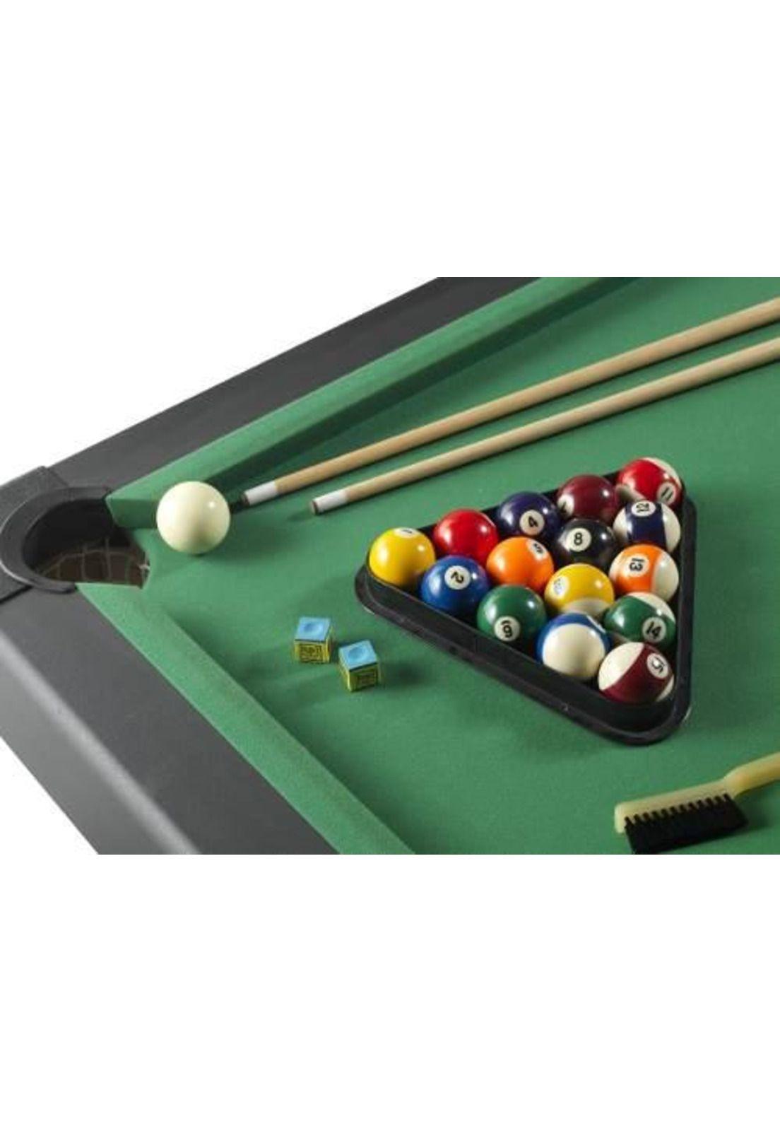 Mesa Pool Madera 182 X 91 X 78 Cm Negro.-2