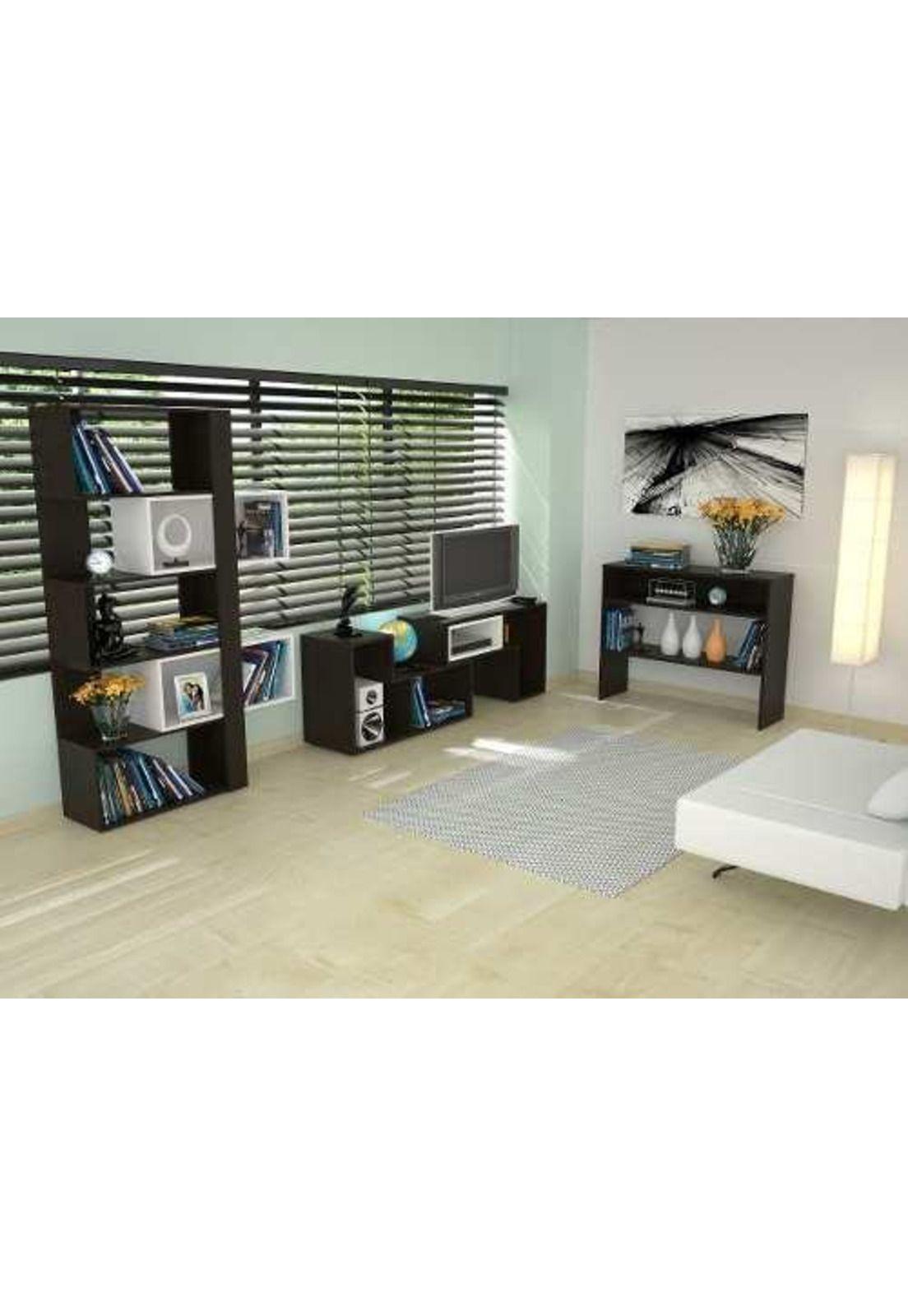 Rack Extensible + Biblioteca Y Arrimo C16-bei/w - Tuhome-0