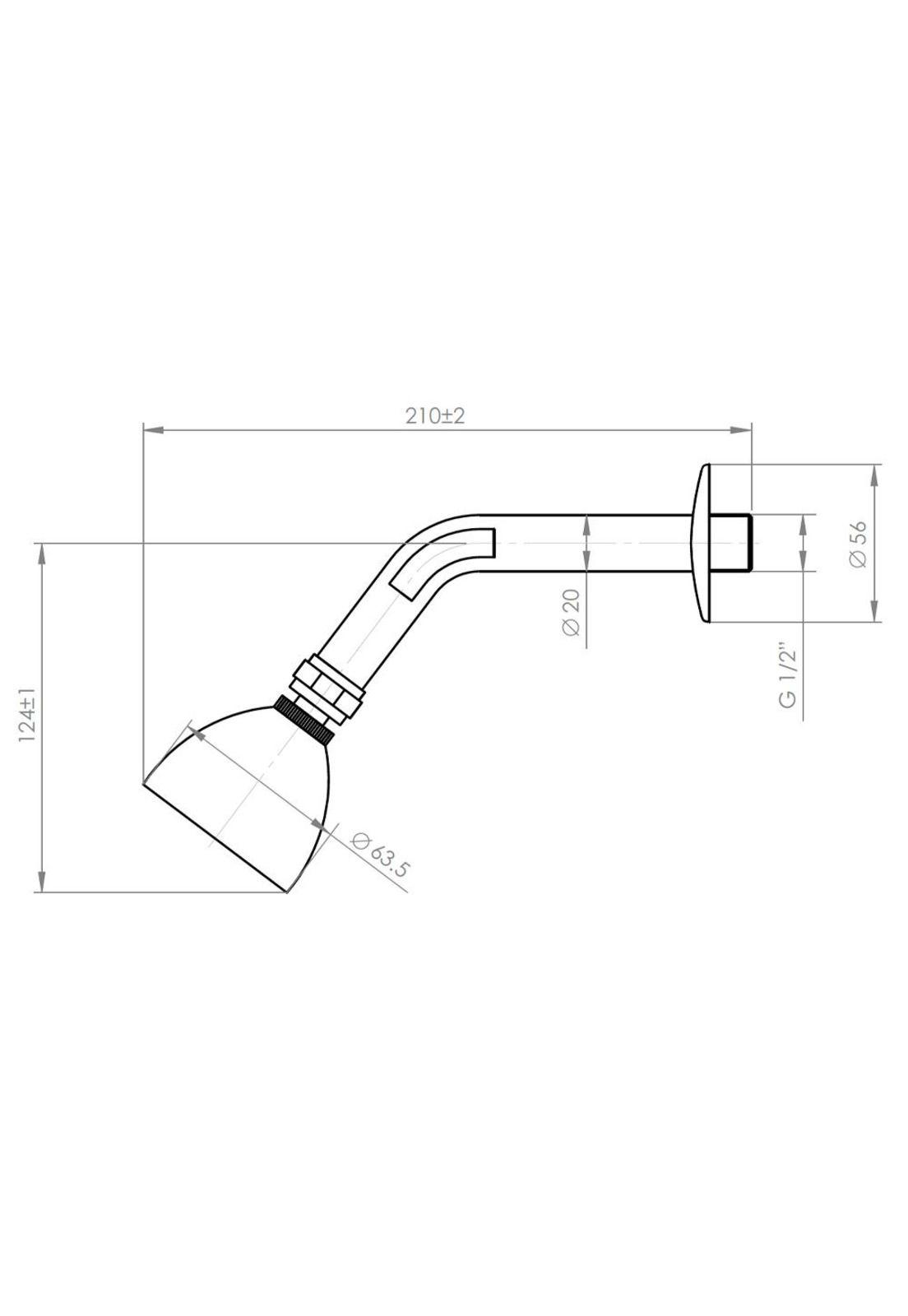 Difusor Ducha Con Brazo Metalico-4