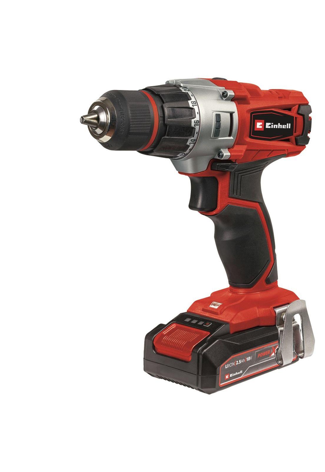 Taladro Inalámbrico Te-Cd 18/2 Li+ 39 Accesorios + Bateria 2.5 Ah y Cargador Einhell-2