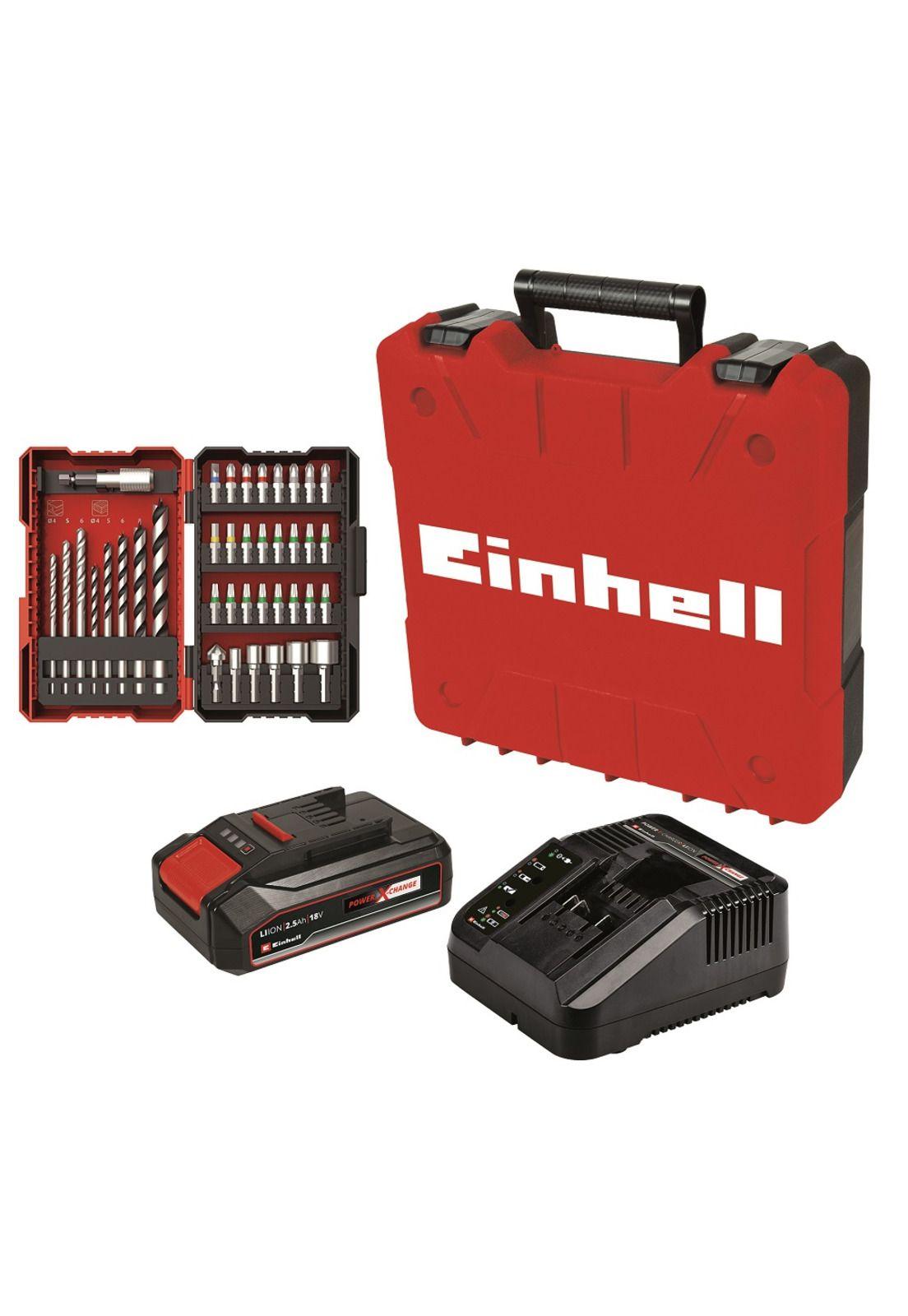 Taladro Inalámbrico Te-Cd 18/2 Li+ 39 Accesorios + Bateria 2.5 Ah y Cargador Einhell-3