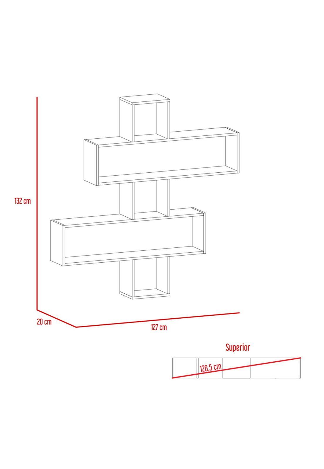 ESCRITORIO 2L + BIBLIOTECA + WALL 2B BIBAO - MIEL / WENGUE-2