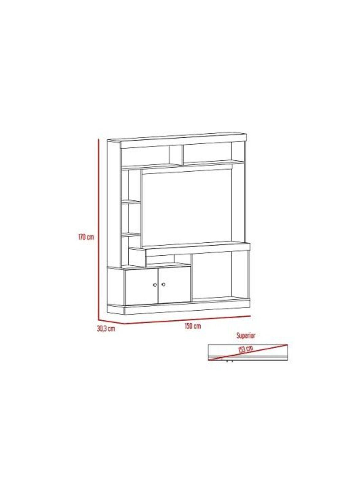 Estante Rack 50  Caramelo / Wengue. Tuhome-4