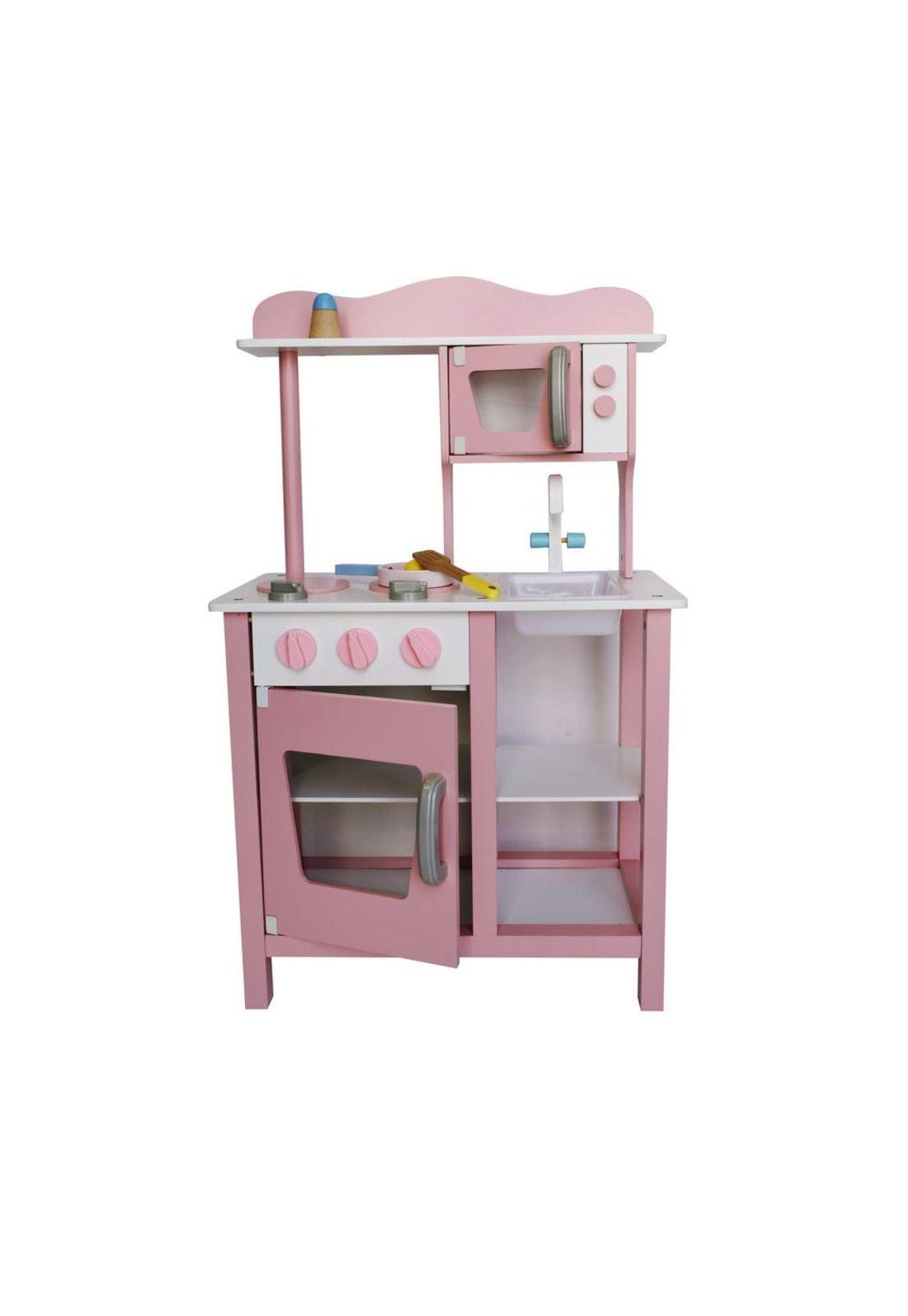 COCINA DE MADERA GAMEPOWER ROSA CON ACCESORIOS-2