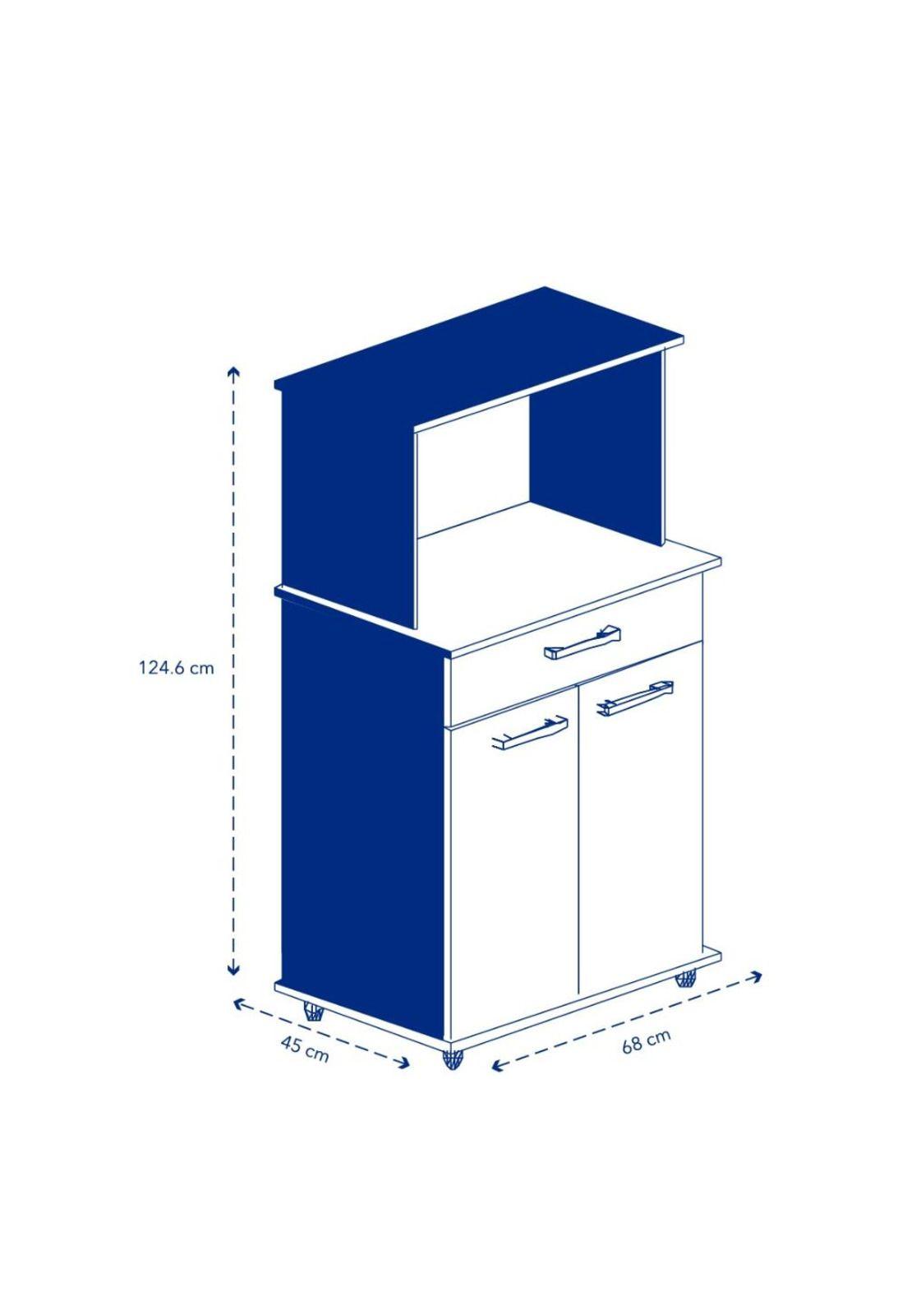 Mueble Cocina Base Horno 680 Coc04M Blanco Mobikit-1
