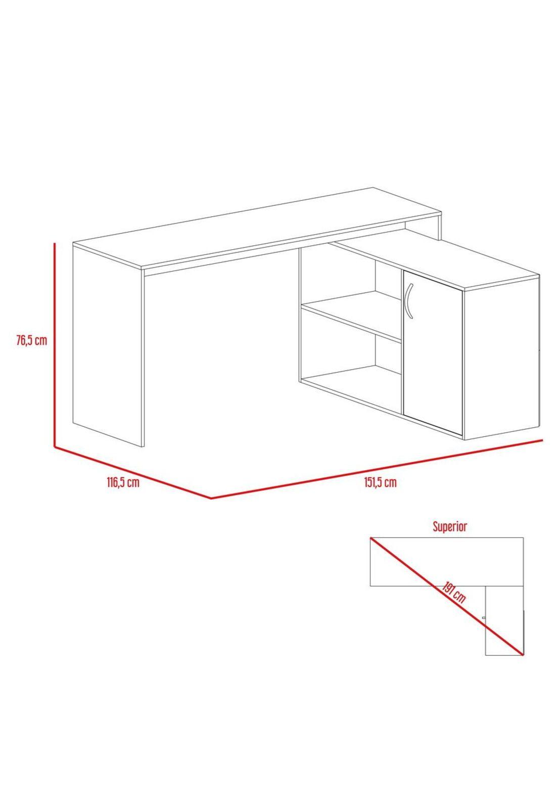 ESCRITORIO 1L + WALL 2A BIBAO - MIEL / WENGUE-2