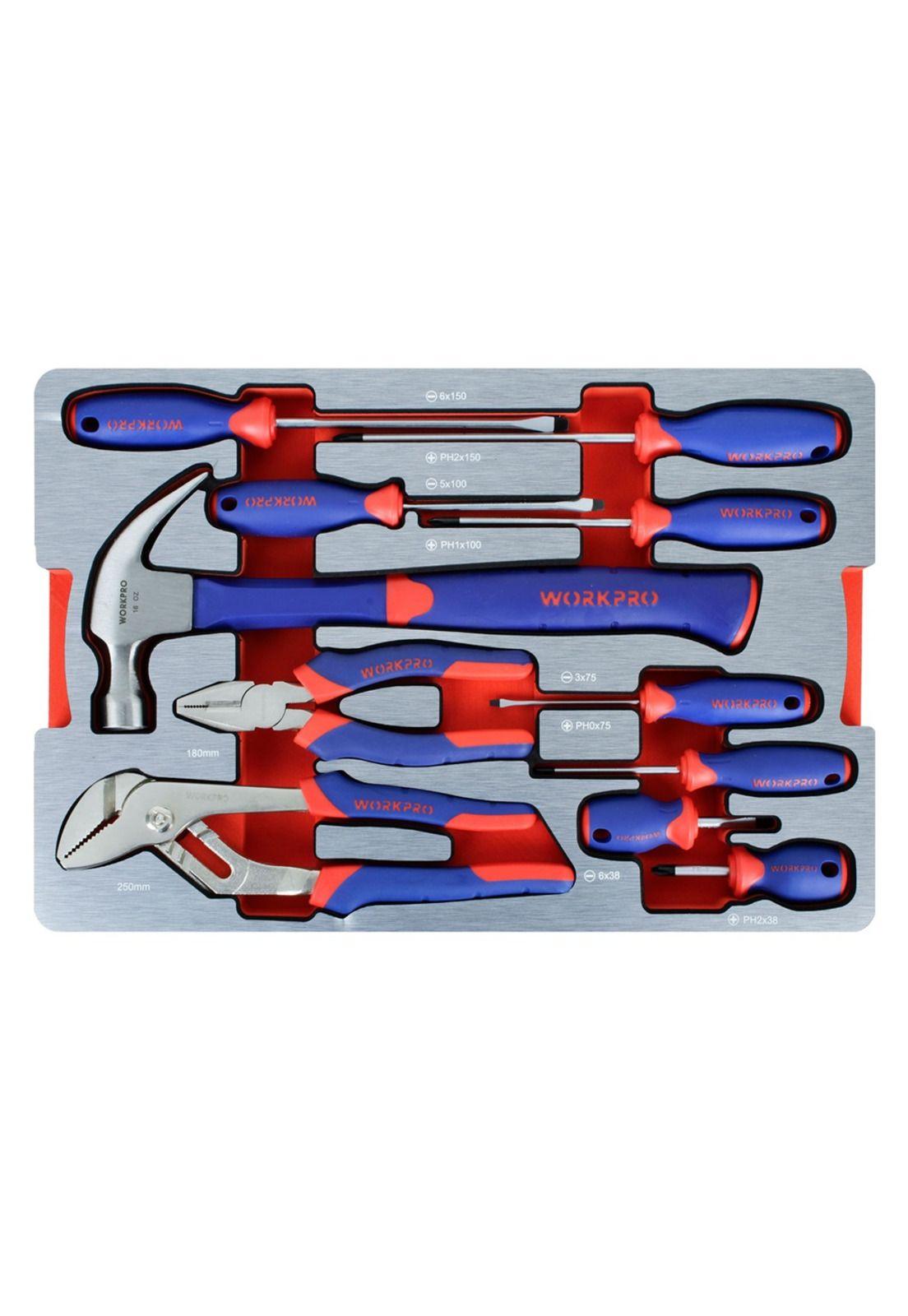 Juego de Herramientas combinadas 110 piezas Workpro-1