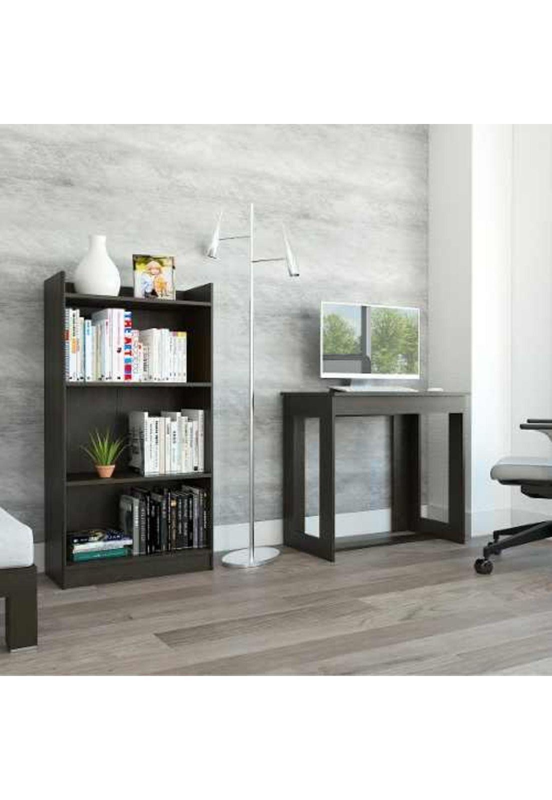 Combo Escritorio + Biblioteca. Wengue. Tuhome-1