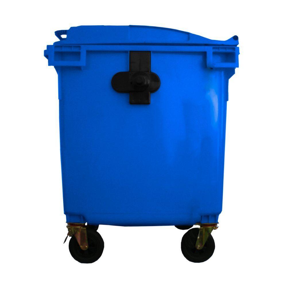 CONTENEDOR BASURA 1100 LTS. AZUL QRUBBER-1