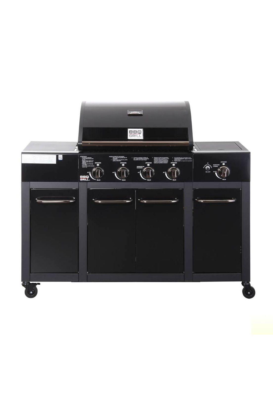 Parrilla Gas Buffalo Black 4Q + Ql  Bbq401Gcqlmblack Bbq Grill-0