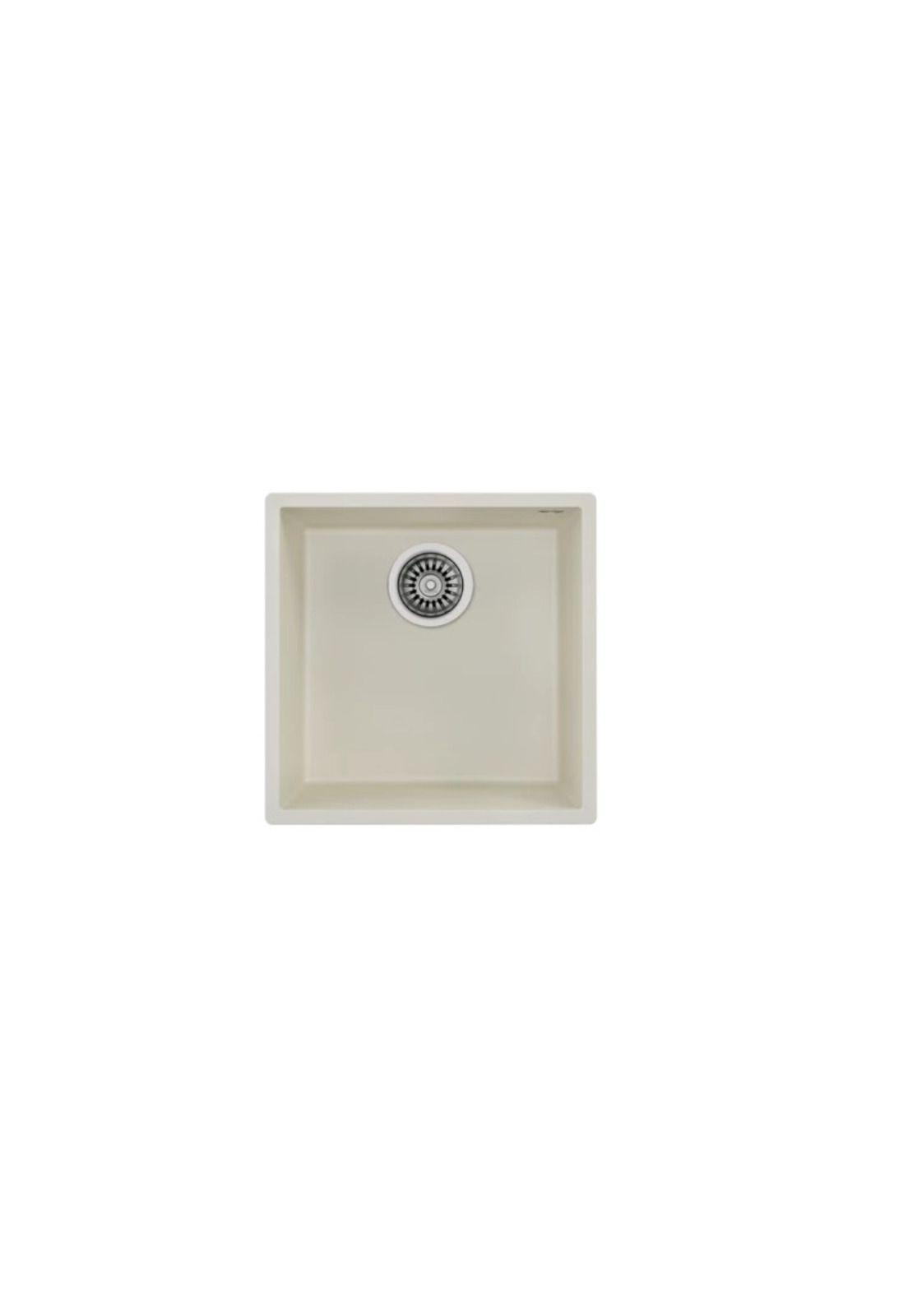 Lavaplatos De Granito  Square 40.40 Tg Bright Cream Teka-0