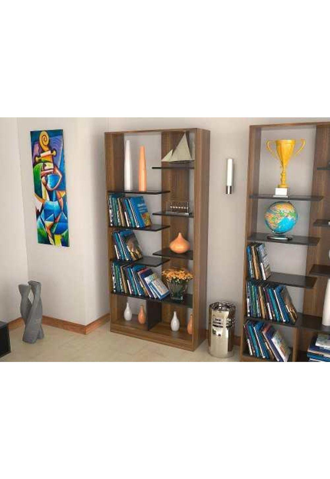 Biblioteca 170 X 80 X 26 Cm Caramelo - Tuhome-1
