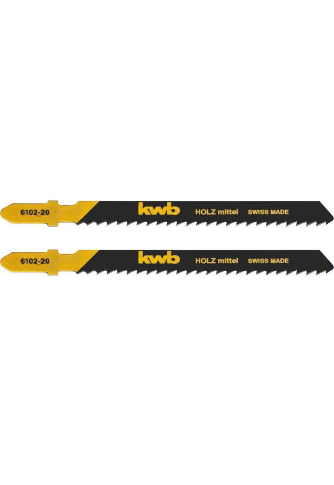 2 Hojas de calar para madera toma T / Amarillo y negro-0