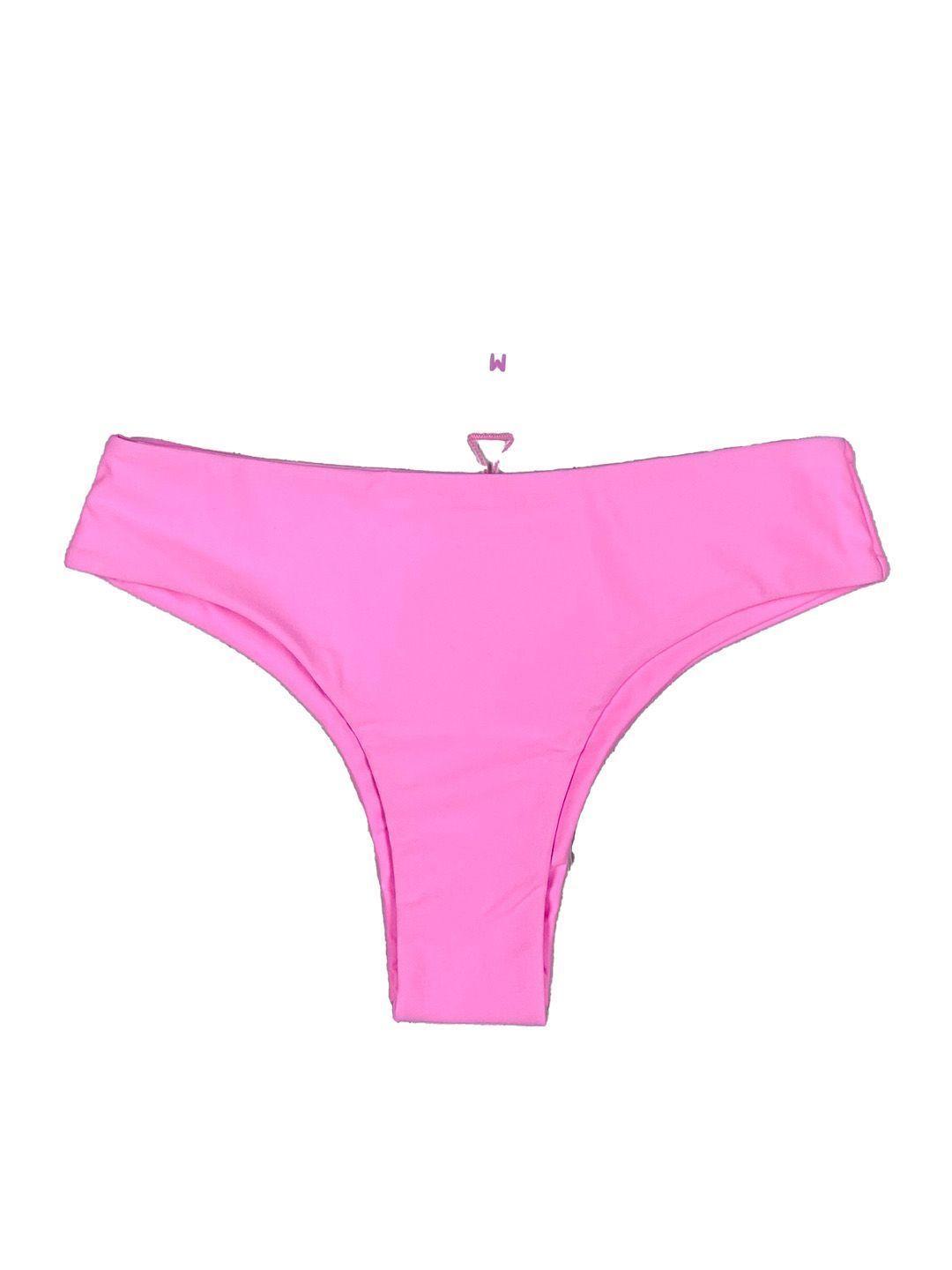 Daikiri Bottom de Bikini Pretina Ancha Rosa-4