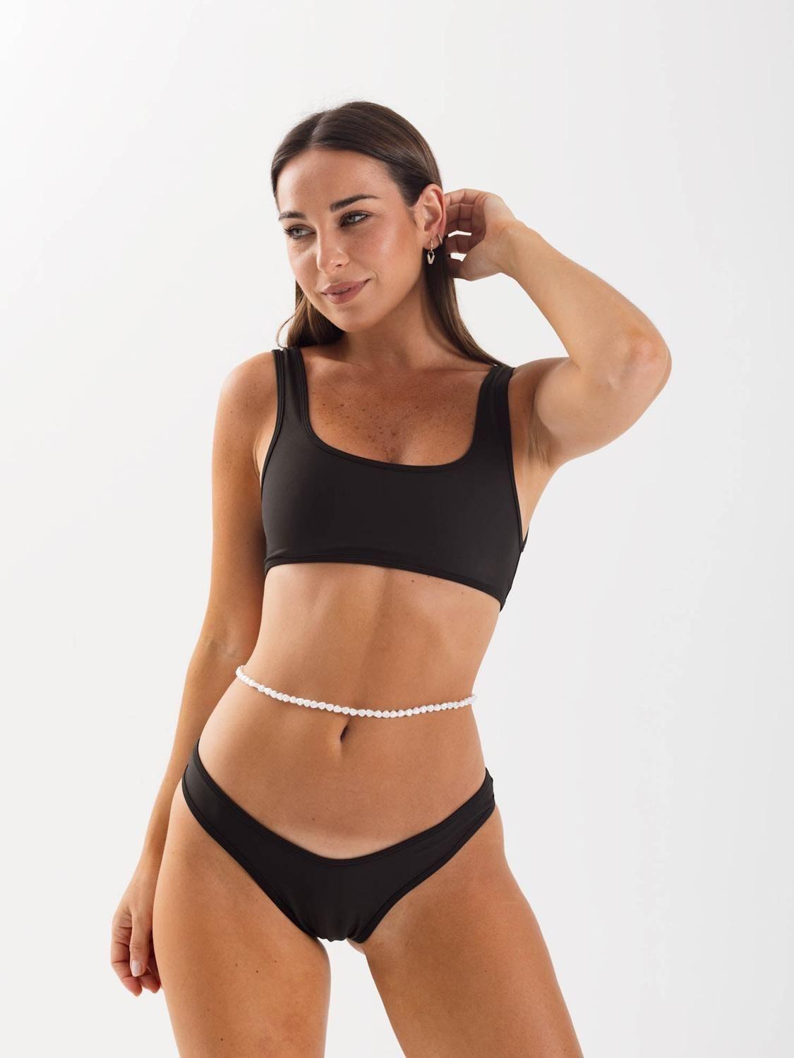 Top de Bikini Daikiri Mujer Deportivo Ajustable Negro Filtro UV50+-5