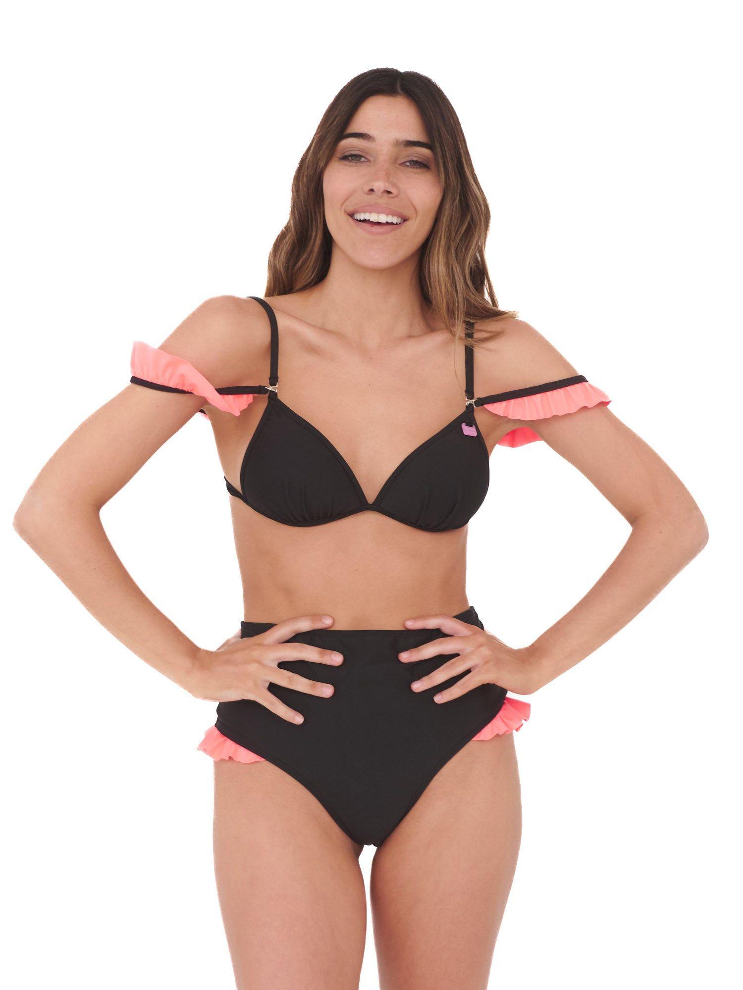 Daikiri Top de Bikini Waikiki Negro 2 en 1 Protección UV 50+-6