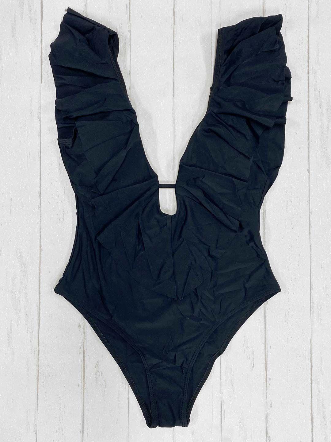 Daikiri Traje De Baño Mujer Entero Negro Vuelos-4