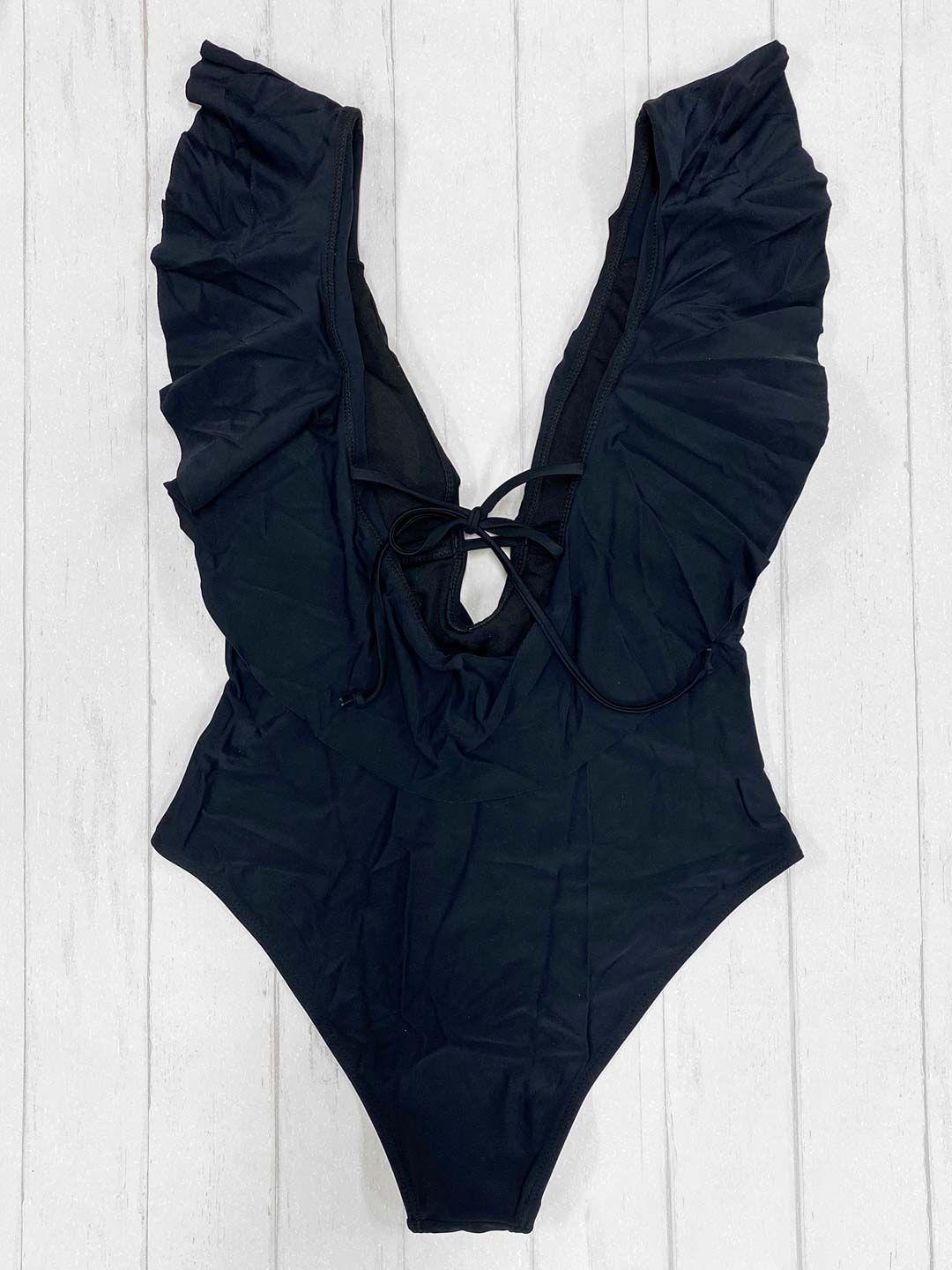 Daikiri Traje De Baño Mujer Entero Negro Vuelos-5