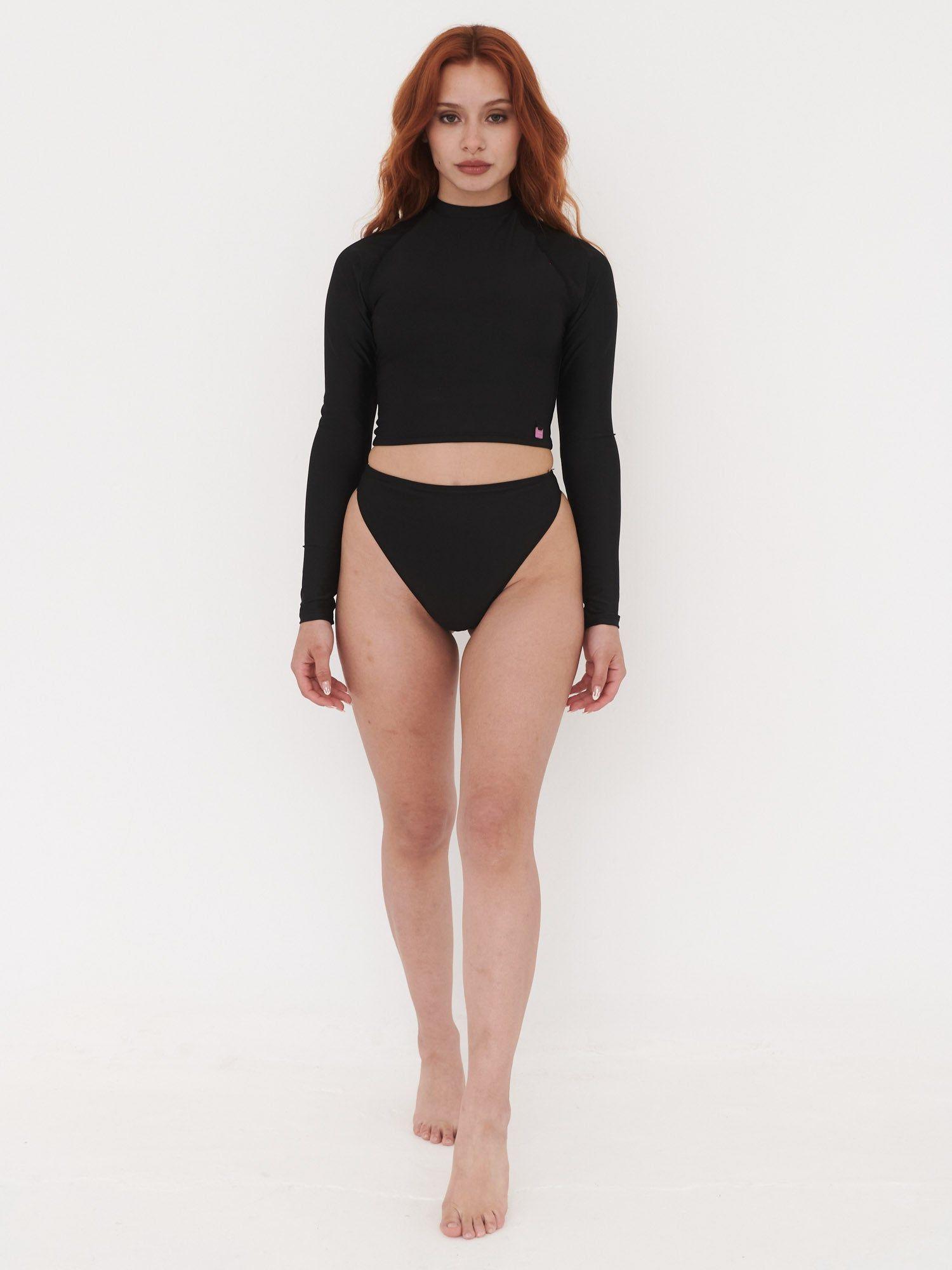 Daikiri Bottom de Bikini Raglan Negro-6