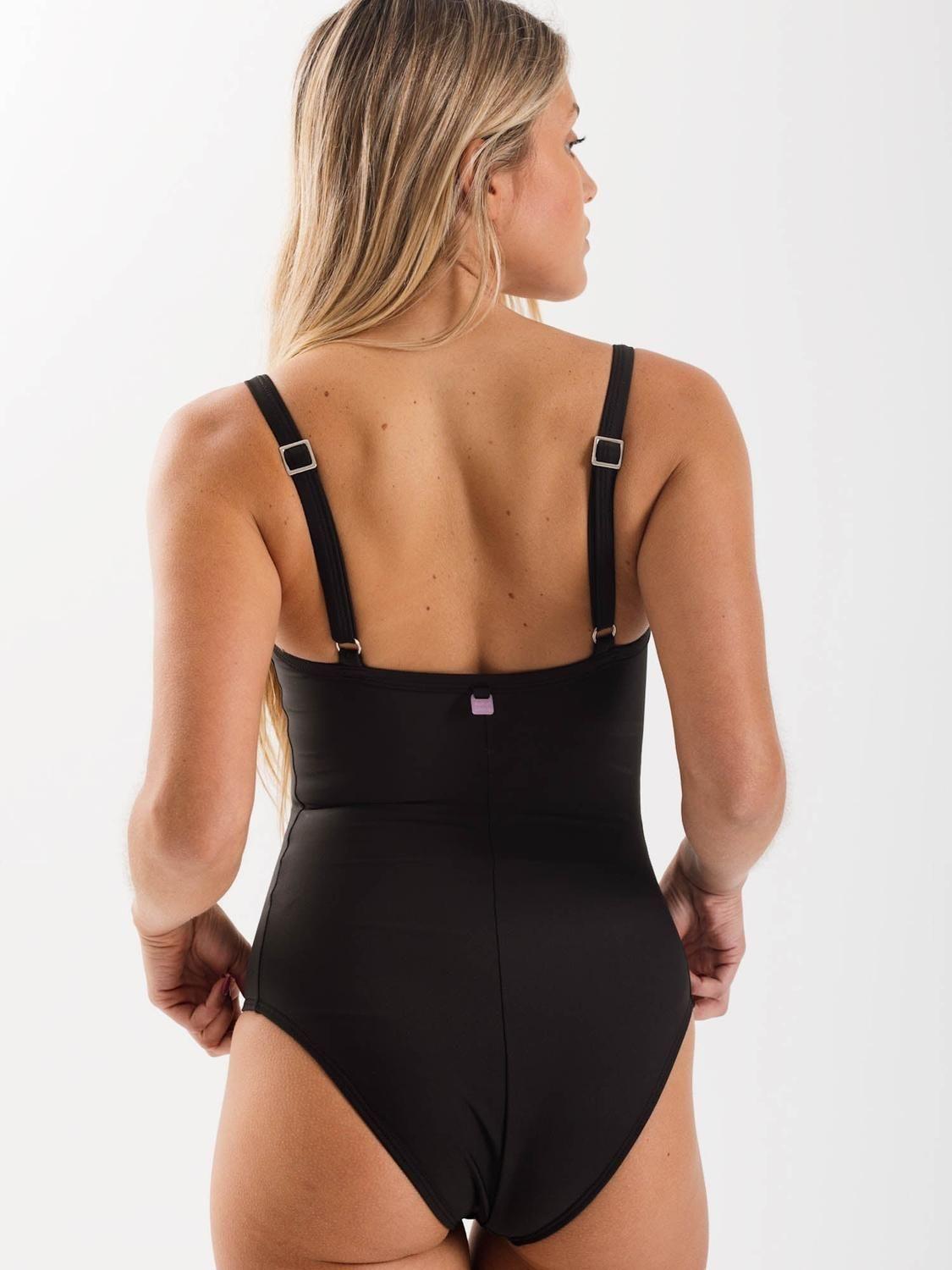 Traje de Baño Daikiri Mujer Escote Cuadrado Negro Filtro UV50+-4
