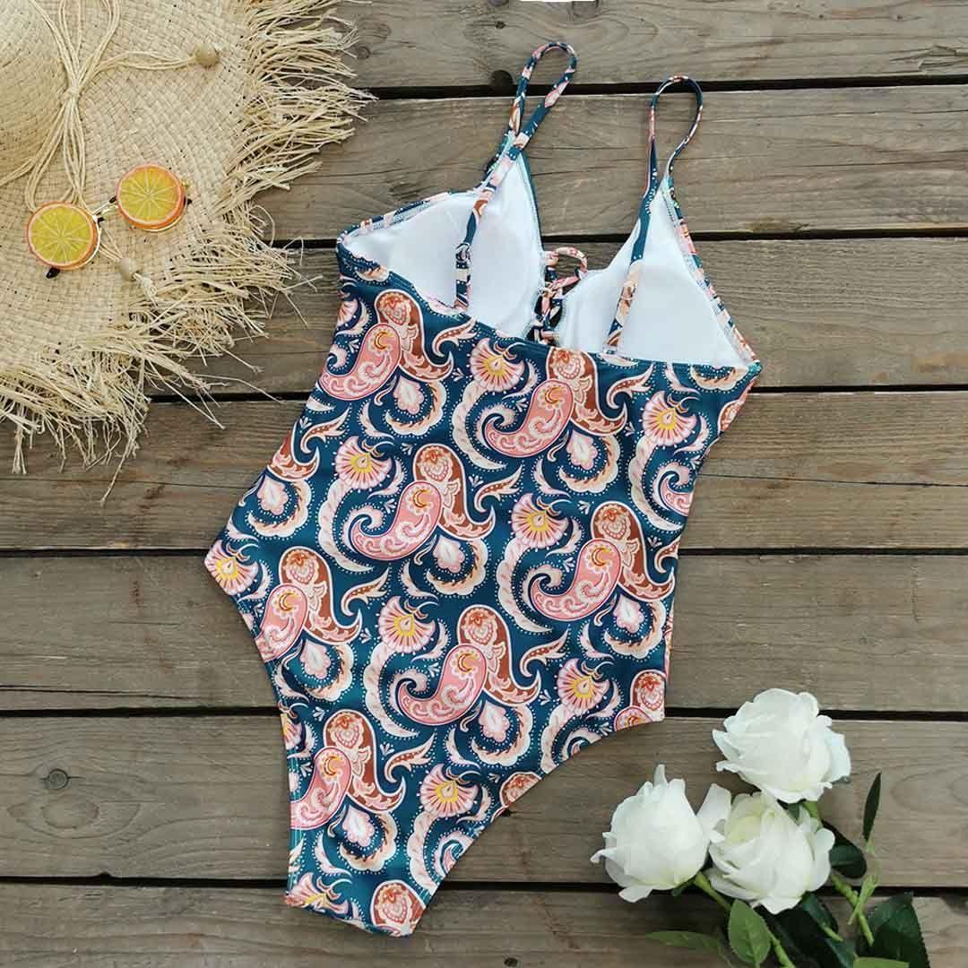 Daikiri Traje De Baño Mujer Entero Daikiri Crema Una Pieza Xl-3