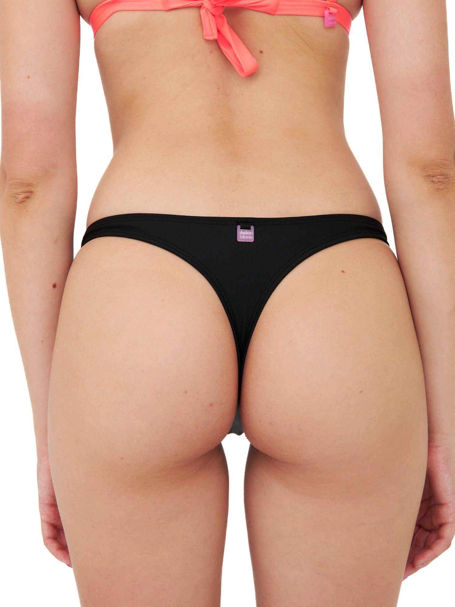 Daikiri Bikini Mujer Negro Liso Colaless Ajustable Extra Confort Protección UV 50+-6