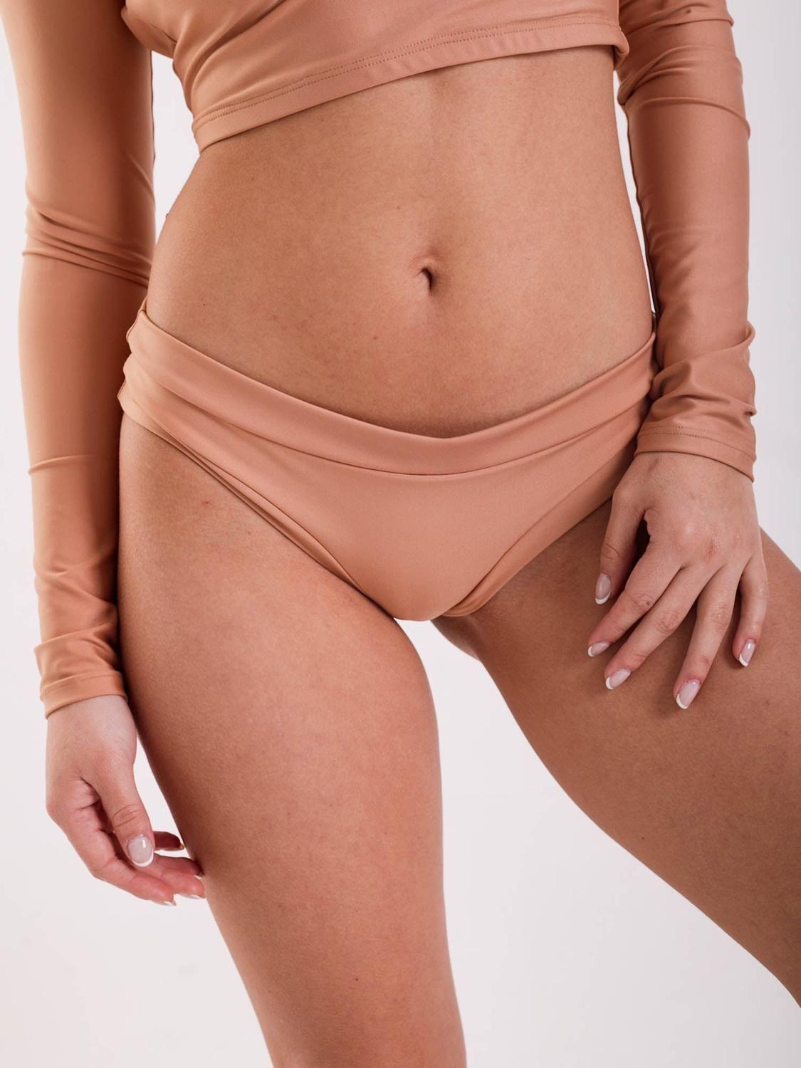 Bottom de Bikini Daikiri Mujer Calzón Sin Costuras Café Filtro UV50+-0